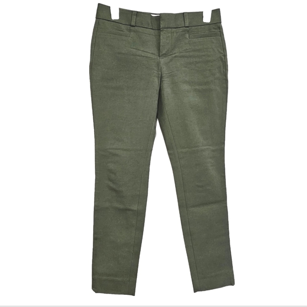 Banana Republic Women's Green Casual Skinny Fit Sloan Ankle Pants Size 00 Petite